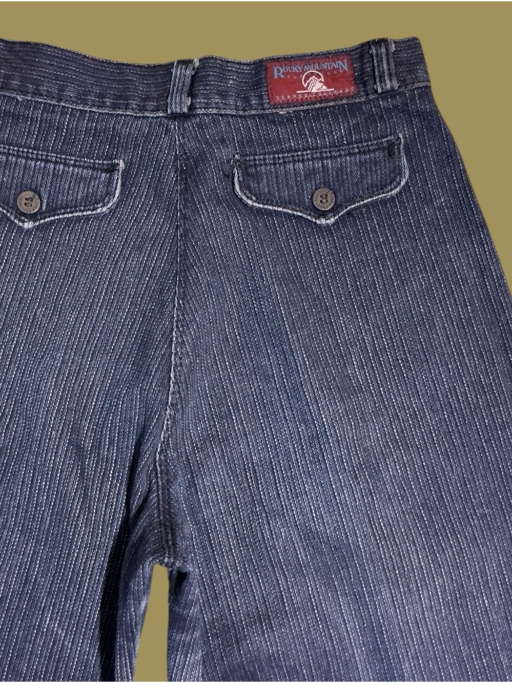 Rockies High-Rise Weave Striped Indigo Jeans - Picture 7 of 7
